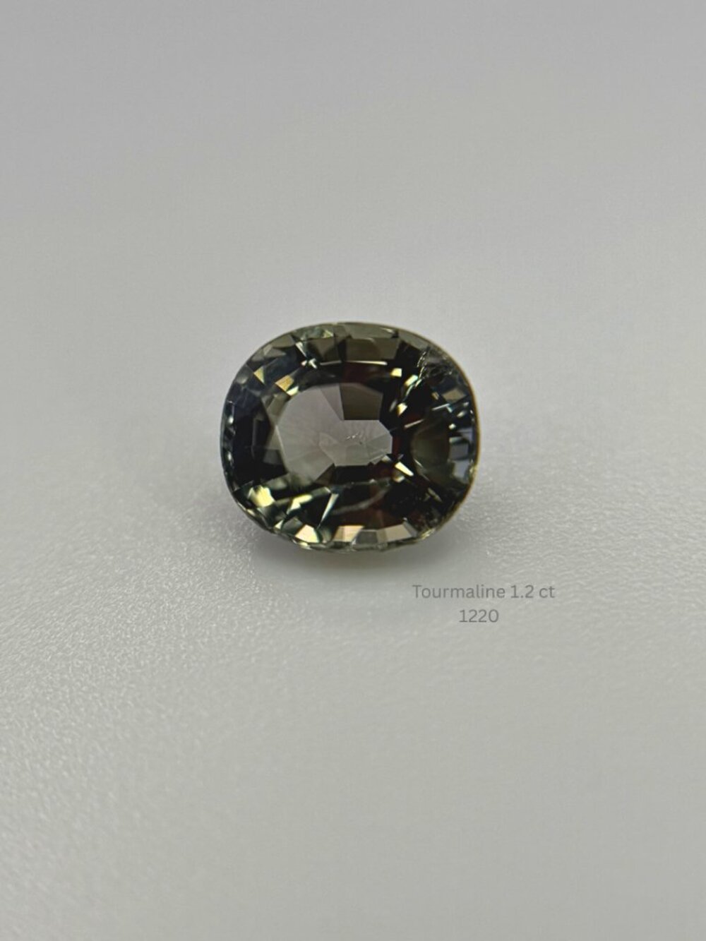 Natural Olive Green Tourmaline 1.20ct Oval Loose Gemstone 6.4x5.6mm